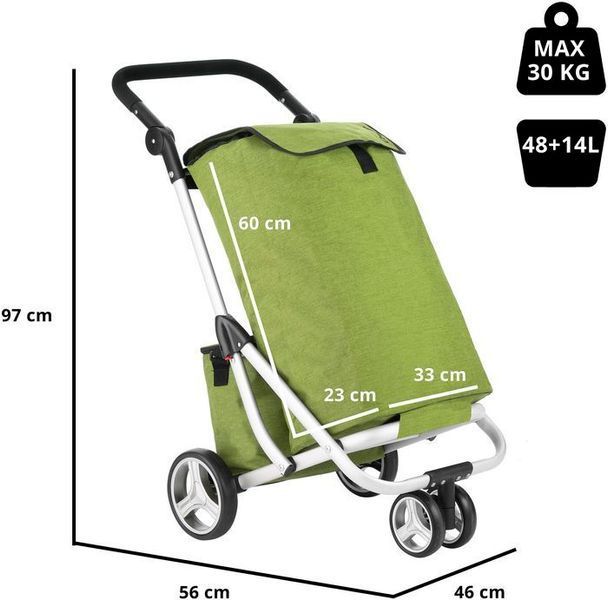 Сумка-візок ShoppingCruiser 3 Wheels Green (650071) 108798-1285036 фото