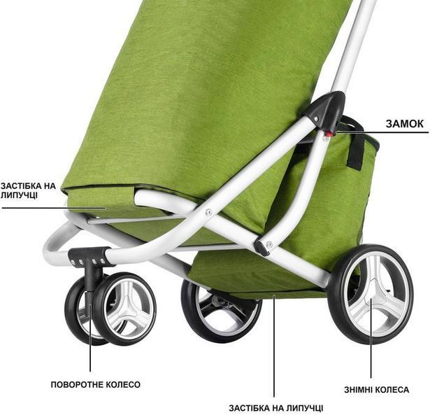 Сумка-візок ShoppingCruiser 3 Wheels Green (650071) 108798-1285036 фото