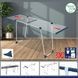 Сушарка для білизни підлогова Casa Si CasaFlex 20 White (CS92179B04) DAS302864 фото 4