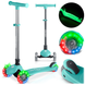 Дитячий триколісний самокат Ricokids Glow бірюзовий 765700 фото 1