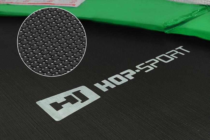 Батут Hop-Sport з внутрішньою сіткою (4 ноги) 10ft (305cm) Чорно-зелений 2897-1664 фото