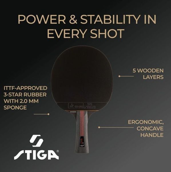 Ракетка для настільного тенісу Stiga Flexure 5 Star ver.2 FL (1215-1205-35) 931707 фото