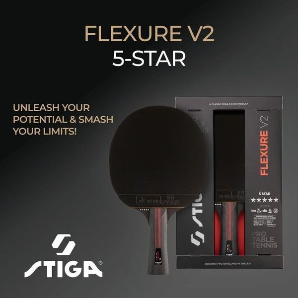 Ракетка для настільного тенісу Stiga Flexure 5 Star ver.2 FL (1215-1205-35) 931707 фото