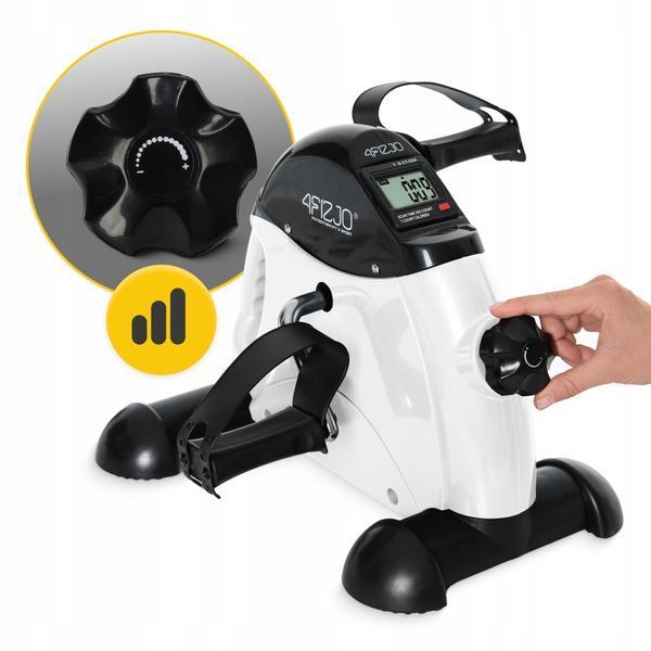 Міні велотренажер 4FIZJO Active 2 в 1 для рук та ніг White/Black (P-5905973406413) P-5905973406413 фото