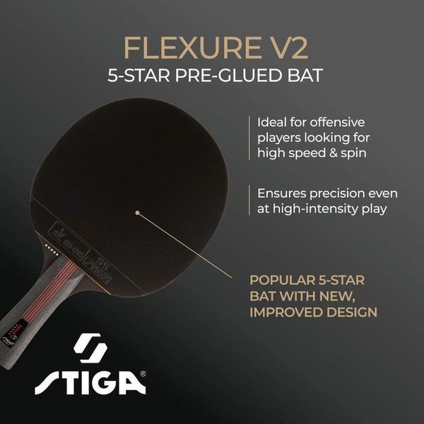 Ракетка для настільного тенісу Stiga Flexure 5 Star ver.2 FL (1215-1205-35) 931707 фото