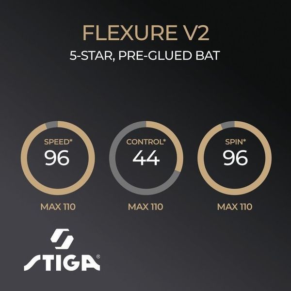 Ракетка для настільного тенісу Stiga Flexure 5 Star ver.2 FL (1215-1205-35) 931707 фото