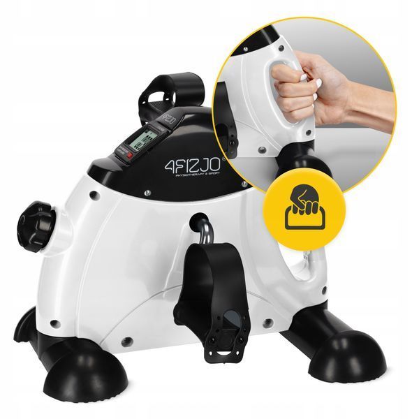 Міні велотренажер 4FIZJO Active 2 в 1 для рук та ніг White/Black (P-5905973406413) P-5905973406413 фото
