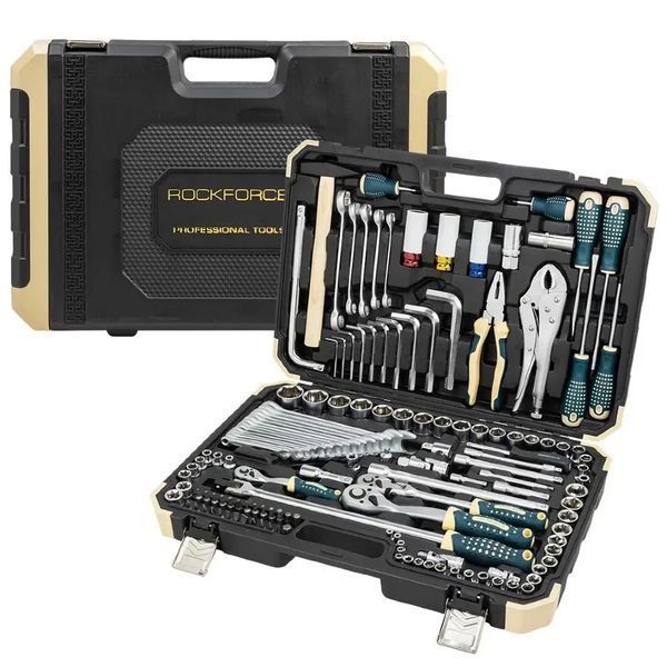 Набор инструментов 142+6 предмета 1/2", 3/8", 1/4" Rockforce RF-41421+6 65586 фото