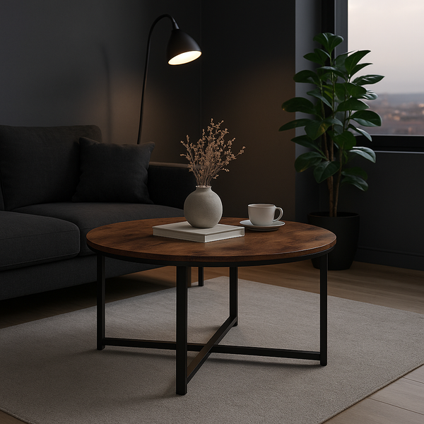 Журнальний столик Leobert Fleksi круглий в стилі Loft 104720-1664 фото
