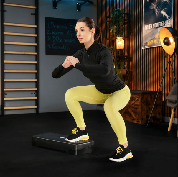 Степ платформа Trex Sport TX-030AS 3 рівнева чорно-жовтий 5902308235366 фото