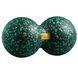 Масажний м'яч подвійний 4FIZJO EPP DuoBall 12 Black/Green (P-5907222931325) 147919-2692 фото 1