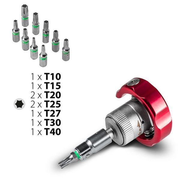 Викрутка з набором біт Trotec 40 pieces Bit and Socket Wrench Set (6200001005) DAS302815 фото