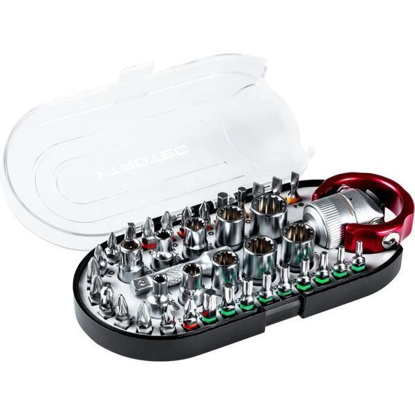 Викрутка з набором біт Trotec 40 pieces Bit and Socket Wrench Set (6200001005) DAS302815 фото
