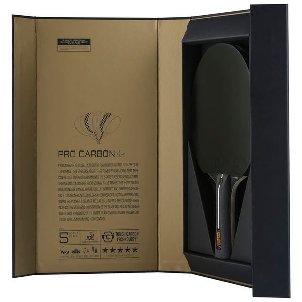 Ракетка для настільного тенісу Stiga Pro Carbon Plus 5 Star FL (1215-2820-01) 931105 фото