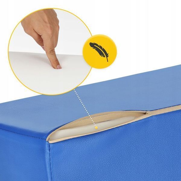 Клин для реабілітації та масажу 4FIZJO 54 x 22 x 12 см Blue (P-5905973403023) 143557-2692 фото
