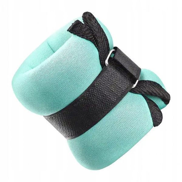 Обважнювачі-манжети для ніг та рук 4FIZJO 2 x 0.5 кг Black/Turquoise (P-5907739311887) P-5907739311887 фото