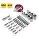 Викрутка з набором біт Trotec 40 pieces Bit and Socket Wrench Set (6200001005) DAS302815 фото 38
