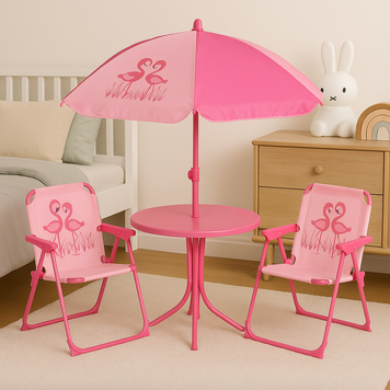 Комплект дитячих садових меблів Jumi Baby рожевий 104597-1664 фото
