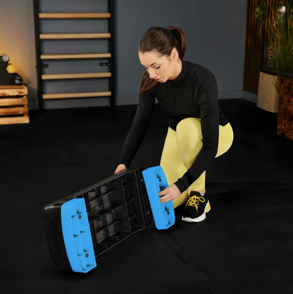 Степ платформа Trex Sport TX-030AS 3 рівнева чорно-блакитна 5902308235359 фото