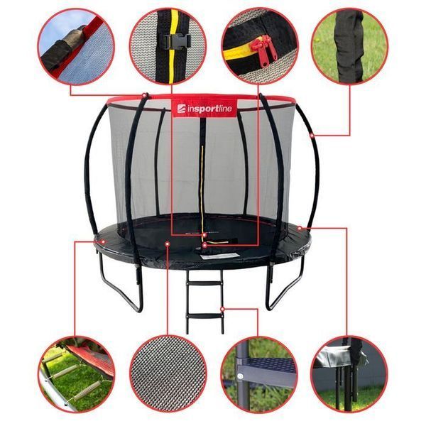 Батут inSPORTline Flea PRO 244 cm 23878 фото