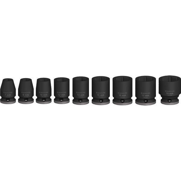 Набір ударних торцевих головок Bosch Professional Standart 9шт 3/8" 30мм 2.608.003.036 фото