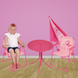 Комплект дитячих садових меблів Jumi Baby рожевий 104597-1664 фото 16