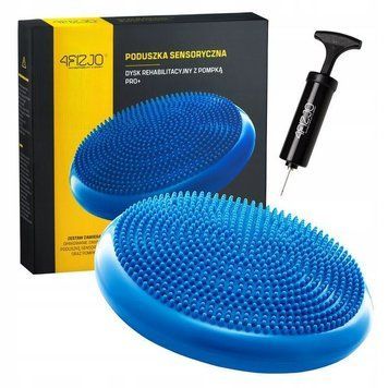 Балансувальна подушка-диск 4FIZJO PRO+ 33 см сенсомоторна, масажна Blue (P-5907222931929) 147923-2692 фото