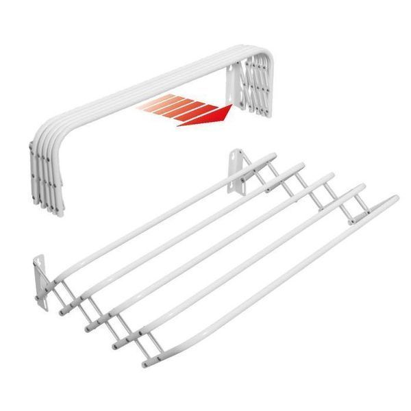 Сушарка для білизни настінна Casa Si Towel Flex 4 White (CS92195X10) 103765-1106821 фото