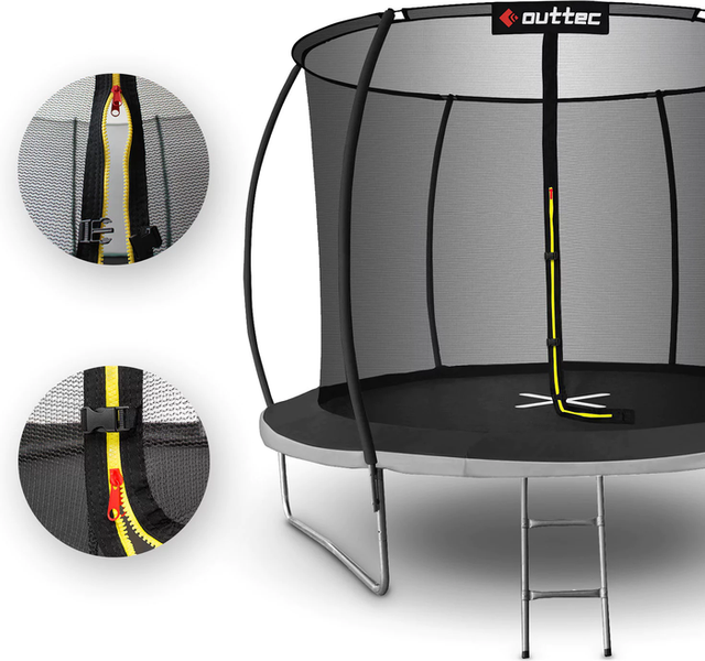 Батут OUTTEC 10FT Pumpkin чорно-сірий 305 см V376580 фото