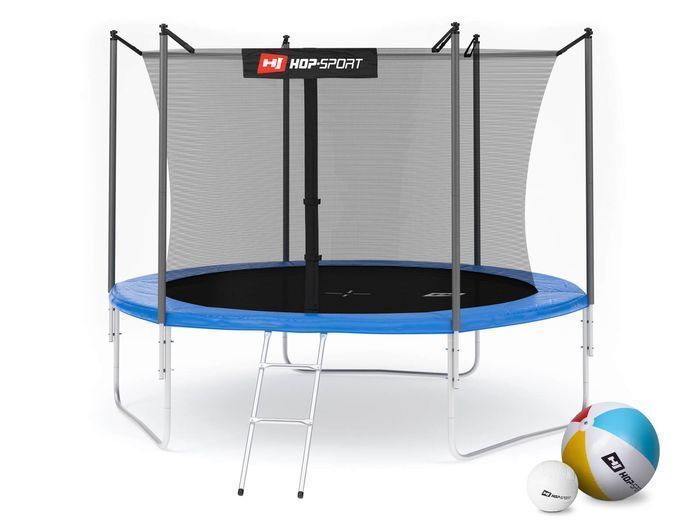 Батут Hop-Sport з внутрішньою сіткою 10ft (305cm) Синій 2088-1664 фото