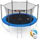 Батут Hop-Sport з внутрішньою сіткою 10ft (305cm) Синій 2088-1664 фото 1
