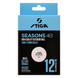 М'ячі для настільного тенісу Stiga Seasons, White 12 шт (1110-2810-12) 145080-1285036 фото 1