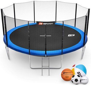 Батут Hop-Sport з зовнішньою сіткою 16ft (488cm) Синій 2090-1664 фото