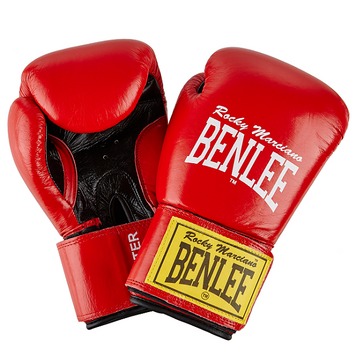 Рукавички боксерські Benlee FIGHTER 10oz / шкіра / червоно-чорні 149491-1888 фото