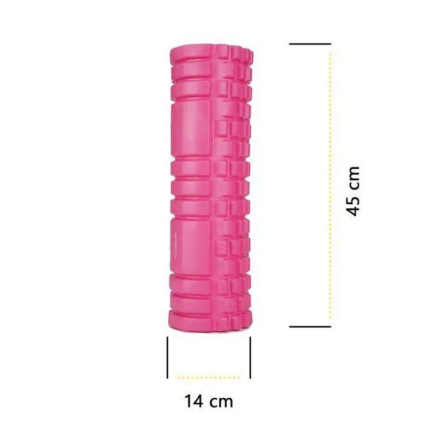 Масажний ролик Cornix EVA 45 x 14 см (валик, роллер) XR-0043 Pink 148332-2692 фото