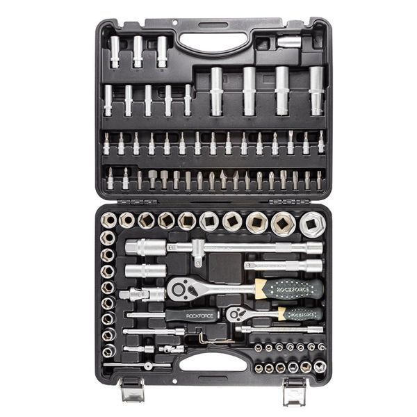 Набір інструментів 94 предмети 1/2'' та 1/4'' (4&ndash;32 мм) ROCKFORCE 153708-2977482 фото