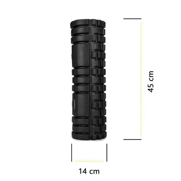 Масажний ролик Cornix EVA 45 x 14 см (валик, роллер) XR-0038 Black XR-0038 фото