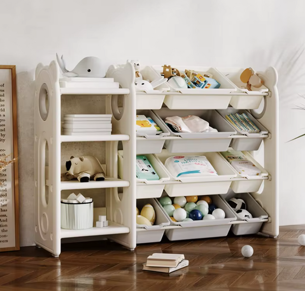 Стелаж з контейнерами Terrio "Teddy Maxi L&rdquo; Жовто-білий 146002-163765 фото