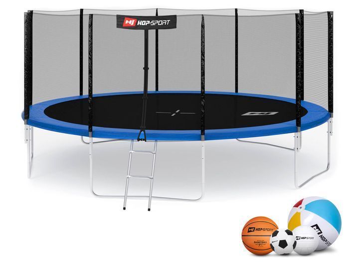 Батут Hop-Sport з зовнішньою сіткою 16ft (488cm) Синій 2090-1664 фото