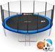 Батут Hop-Sport з зовнішньою сіткою 16ft (488cm) Синій 2090-1664 фото 1