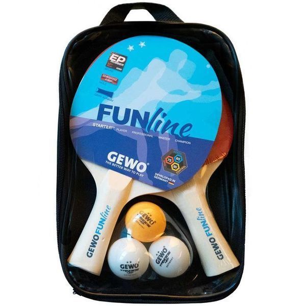 Набір для настільного тенісу Gewo Double-Fun + сітка Flexx (103360000) 148434-1285036 фото