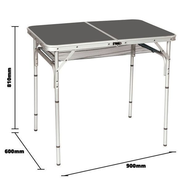 Стіл Bo-Camp Case Model 90x60 cm Grey (1404393) DAS301469 фото