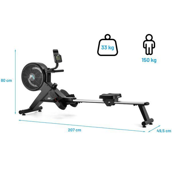 Гребний тренажер Gymtek XR1500 аеромагнітний 5907766661320 фото