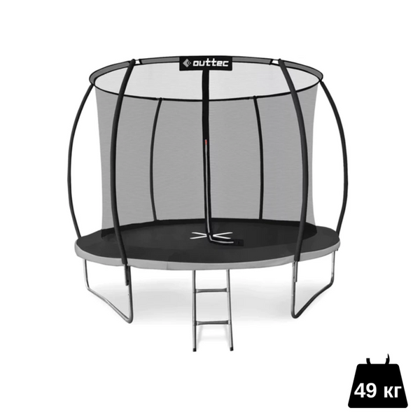 Батут Outtec Premium 10ft (312см) чорно-сірий з внутрішньою сіткою 102517-1664 фото