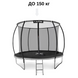 Батут Outtec Premium 10ft (312см) чорно-сірий з внутрішньою сіткою 102517-1664 фото 4