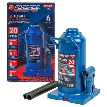 Домкрат пляшковий 20т низький з клапаном (h min 245мм, h max 470мм) Forsage F-T92007 57367 фото