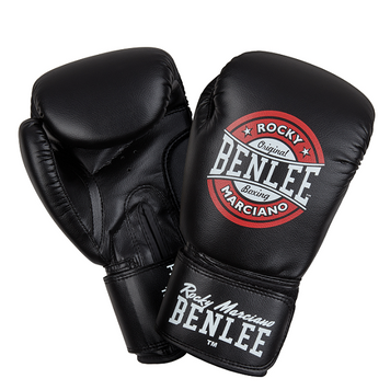 Рукавички боксерські Benlee PRESSURE 12oz/PU / чорно-червоно-білі 149493-1888 фото