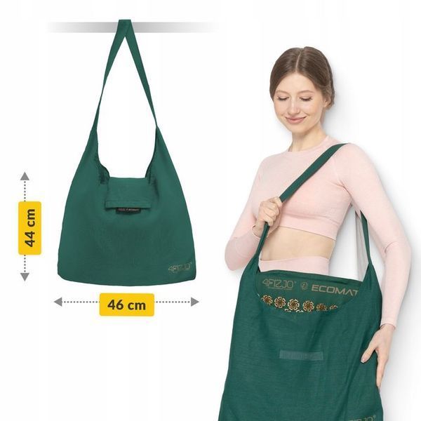 Килимок акупунктурний з подушкою 4FIZJO Eco Mat Аплікатор Кузнєцова Navy Green/Gold (P-5907739312891) 154218-2692 фото