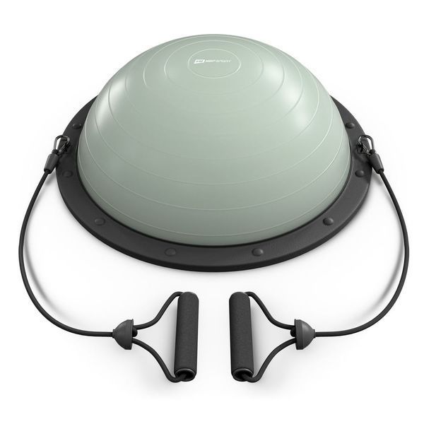 Балансувальна платформа (півсфера) Hop-Sport HS-L058B 57,5 см з еспандерами шавлієвий 5902308235946 фото