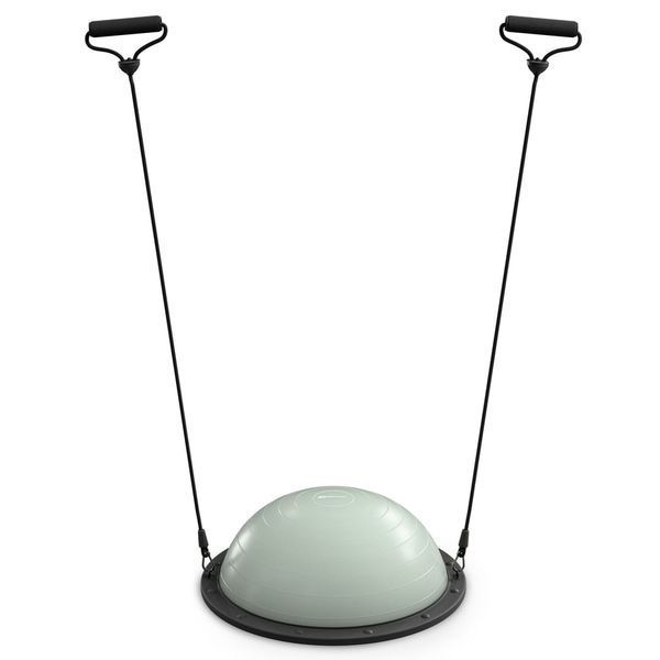 Балансувальна платформа (півсфера) Hop-Sport HS-L058B 57,5 см з еспандерами шавлієвий 5902308235946 фото
